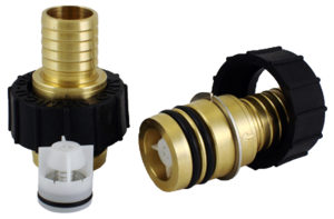 1" Hose Barb X Flo-Link with Check Valve