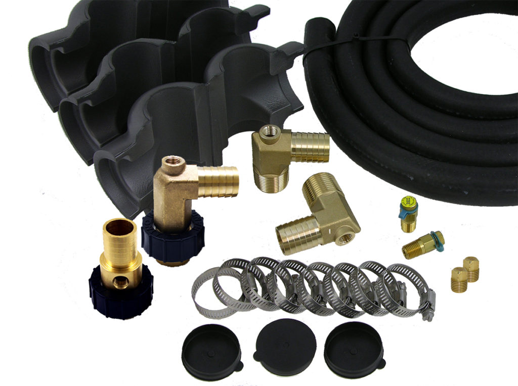 NP PLUS hose kit for heat pumps with 1” FPT fittings