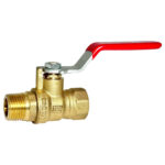 Valve, 1/2" FPT x 1/2" MPT, Ball, Full Port. Brass