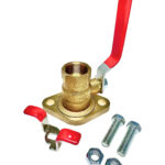 VALVE, FLANGE X 1" FPT, BRASS