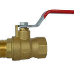 Valve, 1" FPT x 1" MPT, Ball. Full Port, Brass